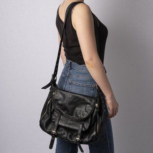 Black Shoulder Bag (many many pockets)